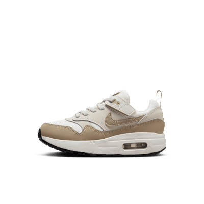 Nike Air Max 1 EasyOn Younger Kids Shoes Grey